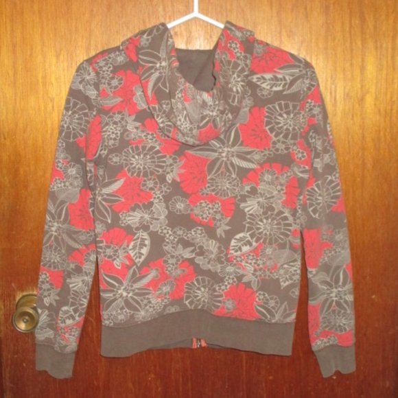 Bundle 3 for $15 - Rip Curl Hoodie - Brown and Orange Floral Pattern - Picture 2 of 6
